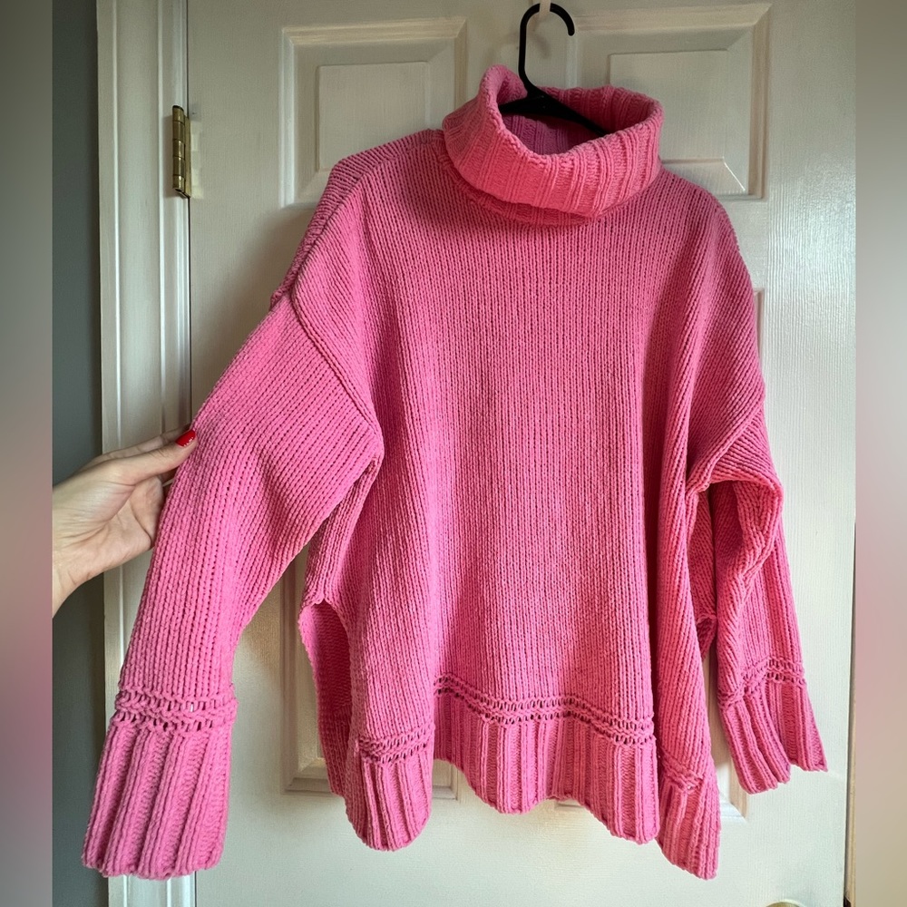 NEW hot pink Aerie Sweater